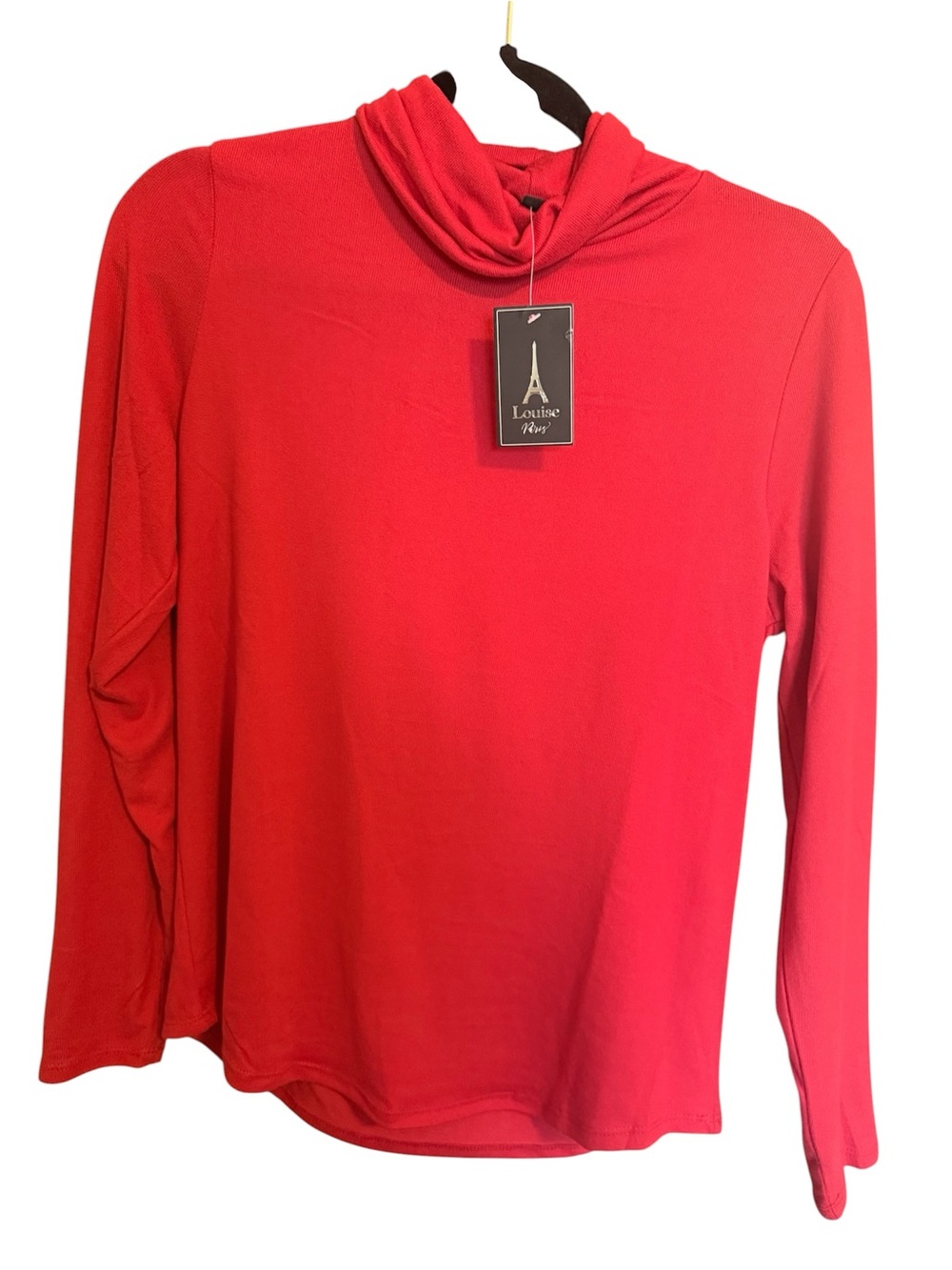 Women’s Red Turtleneck Blouse Size Large NWT